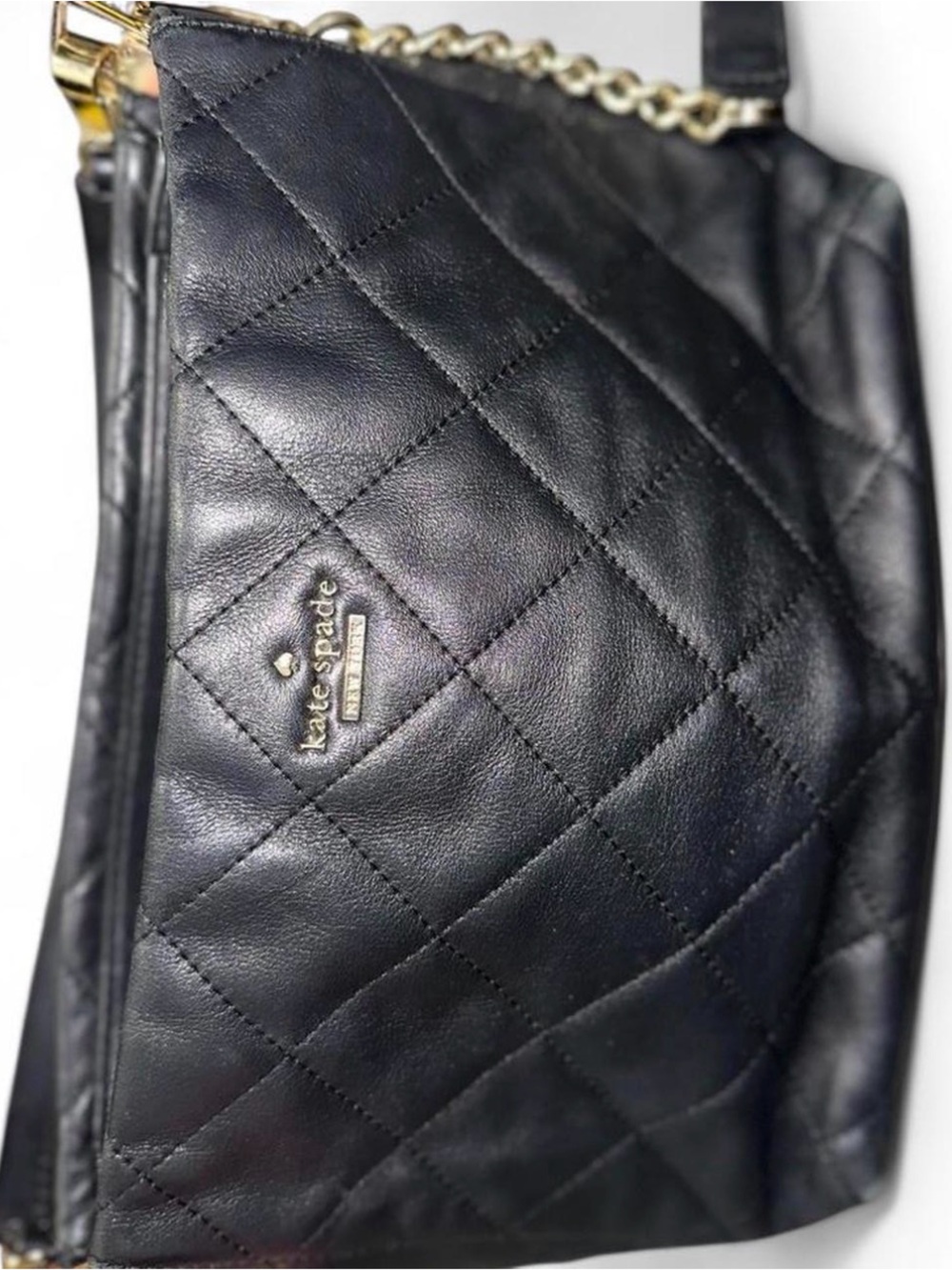Elegant Black Quilted Leather Shoulder Bag - Kate Spade
